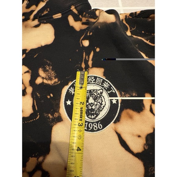 Brandy Melville Return Of The Tiger Hoodie 1986 Bleached Tye Dye California Cool - Picture 10 of 11